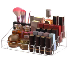 Clear Makeup Organizer Skin Care Cosmetic Display Cases for Jewelry Hair Accessories Lip Gloss Perfum Tray Lipstick Brush Holder,Pack of 1