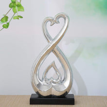 Ceramic Statue - Silver Statue - Home Decoration - Pottery Decoration Sculpture - Creative Home Modern Home Decoration Gift Office Living Room Decoration Collection Souvenir (Silver 3434)