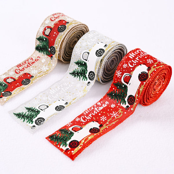 Car & Christmas Tree Ribbon - Fourth Fusion