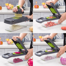 12 In 1 Manual Vegetable Chopper Kitchen Gadgets Food Chopper Onion Cutter Vegetable Slicer Fourth Fusion