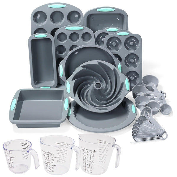 45-Piece Complete Silicone Baking Set - Non-Stick, Easy-Release, Durable Bakeware Fourth Fusion