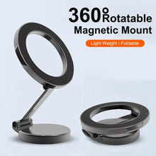 Magnetic Car Phone Holder for MagSafe 360 degrees Adjustable Alloy Folding Magnetic Car Navigation Mount for iPhone 15 14 13 12 Fourth Fusion