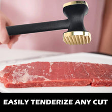 Steak Hammer Mallet Double-Sided Zinc Alloy Meat Tenderizer Food-Grade Meat for Home Steak Meat Cooking Meat Hammer for Cooking - Fourth Fusion