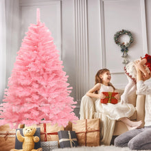 1.8m/6ft Pink Artificial Christmas Pine Tree Seasonal Holiday Carnival Decoration for Office, Party, Indoor,Outdoor - Fourth Fusion